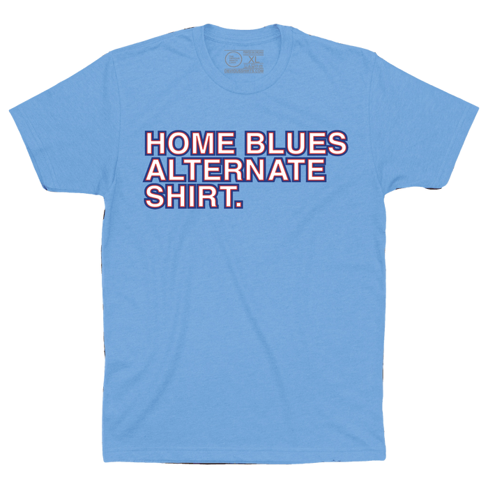 HOME ALTERNATE BLUES SHIRT. (ELECTRIC BLUES) - OBVIOUS SHIRTS