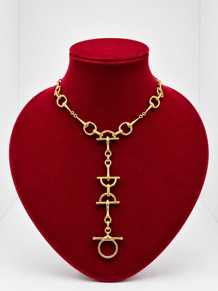 Horse Bit Lariat Necklace