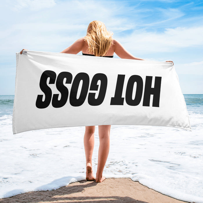 Hot Goss Beach Towel folded view