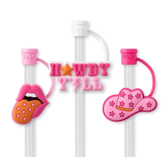 Howdy Y’all Straw Toppers