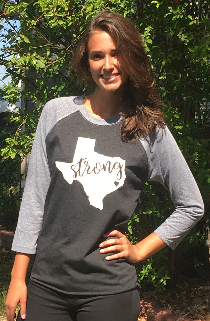Hurricane Harvey Relief Baseball Shirt