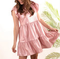 Huxley Rose Gold Faux Dress