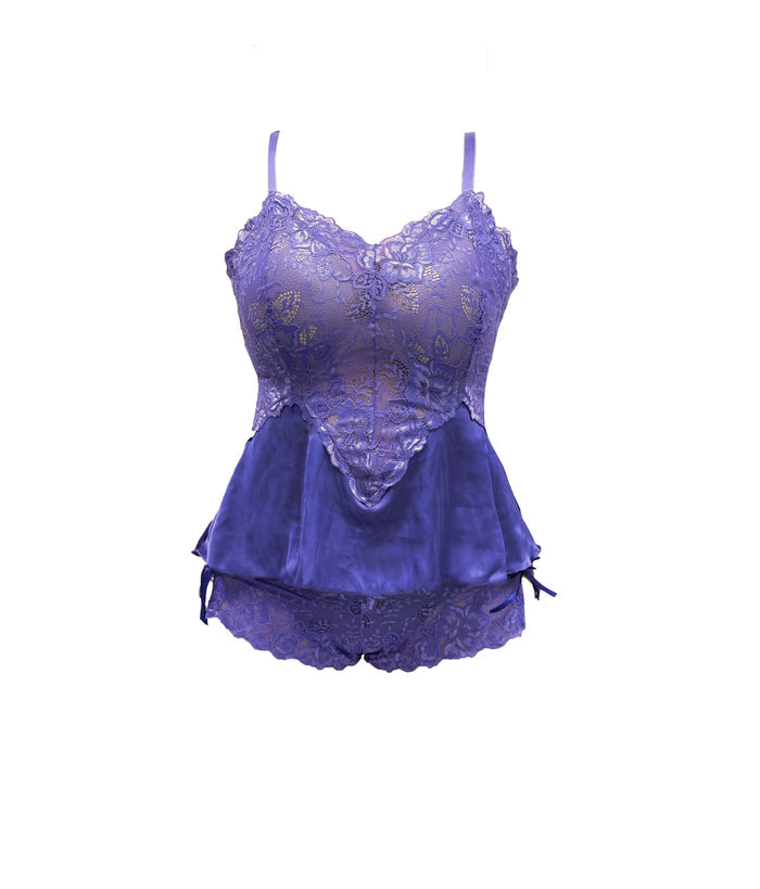 Hydrangea A-line Babydoll Set - Carol Coelho Intimates