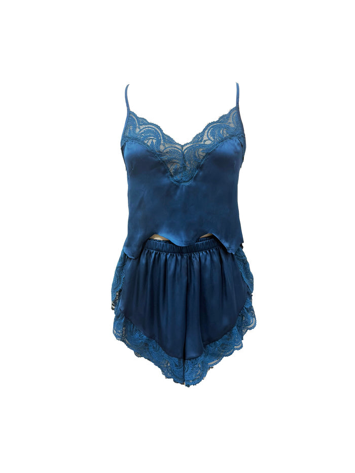 Hydros Satin and Lace Babydoll Set