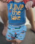 Lake Little Boy Rash Guard Set