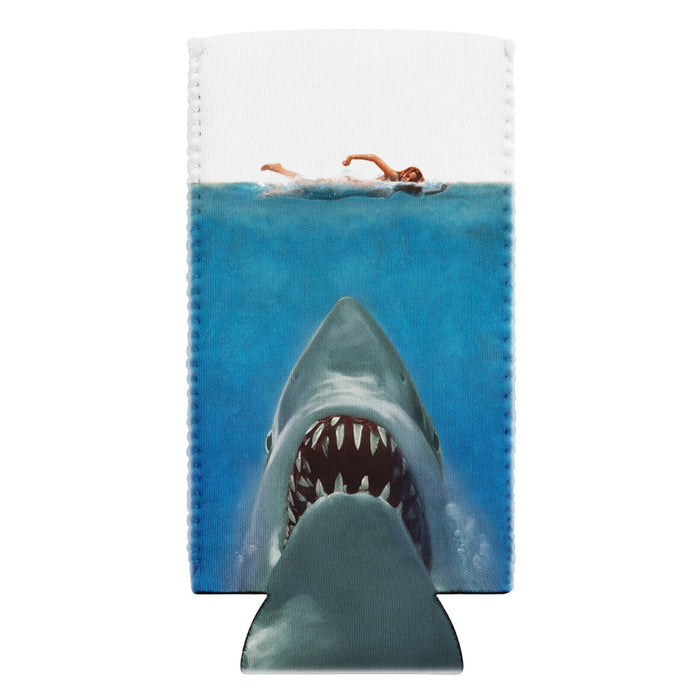 Detailed view of the top rim and interior lining of the Jaws 50th anniversary can cooler