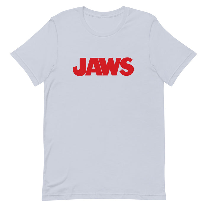 Detailed view of the t-shirt collar tag and combed cotton fabric texture