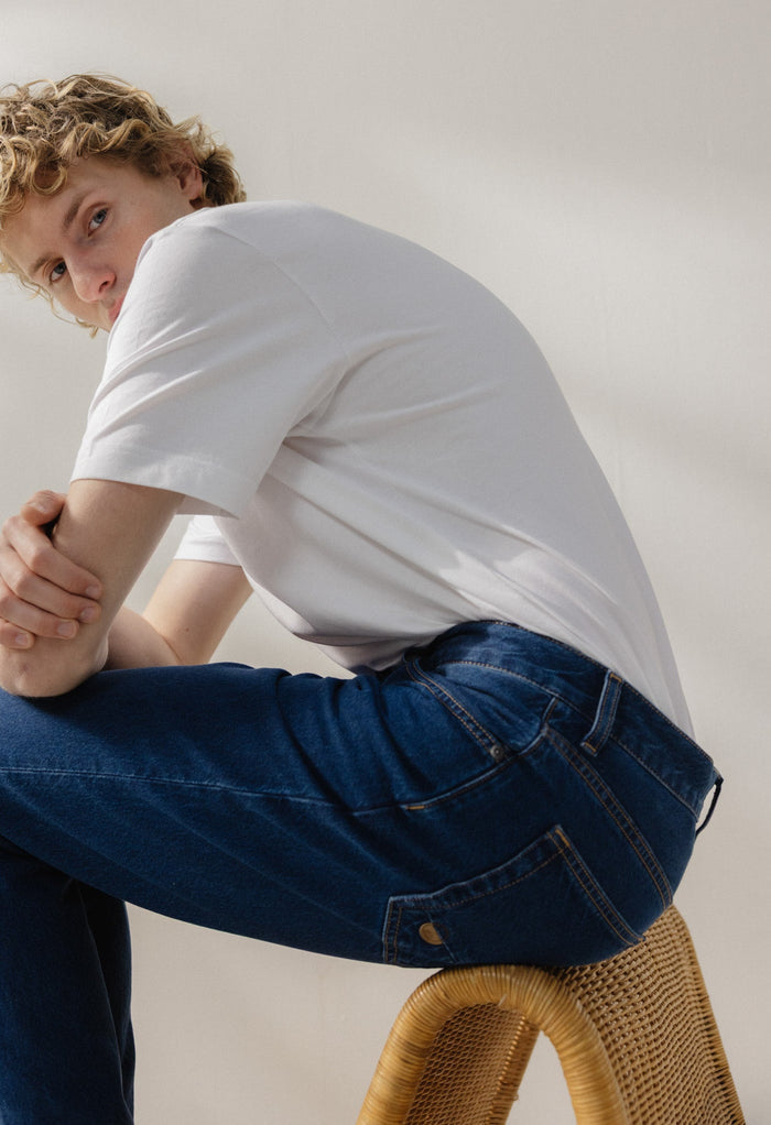 John Mid Straight - Stone Indigo