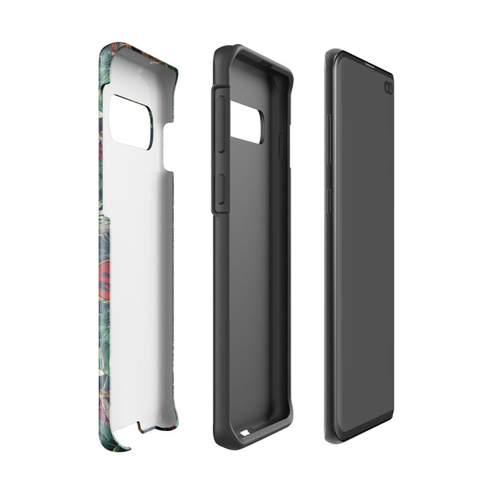 Detailed view of the dual-layer construction on the Jurassic Park phone case