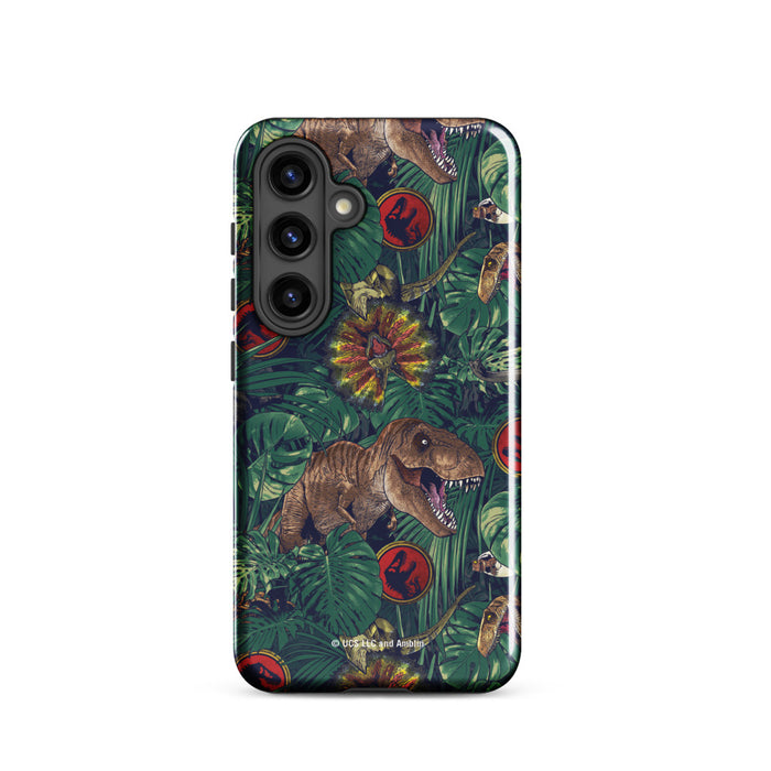 Interior view of the Jurassic Park Samsung case revealing the shock-absorbing TPU liner