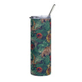 Jurassic Park stainless steel tumbler with jungle graphics and glossy finish