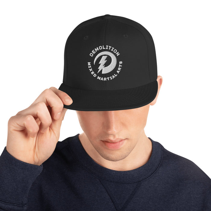 Close-up of the flat visor on the Karate Kid demolition hat revealing the vibrant green under-visor