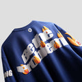 Blue premium oversized t-shirt Knotty puff print