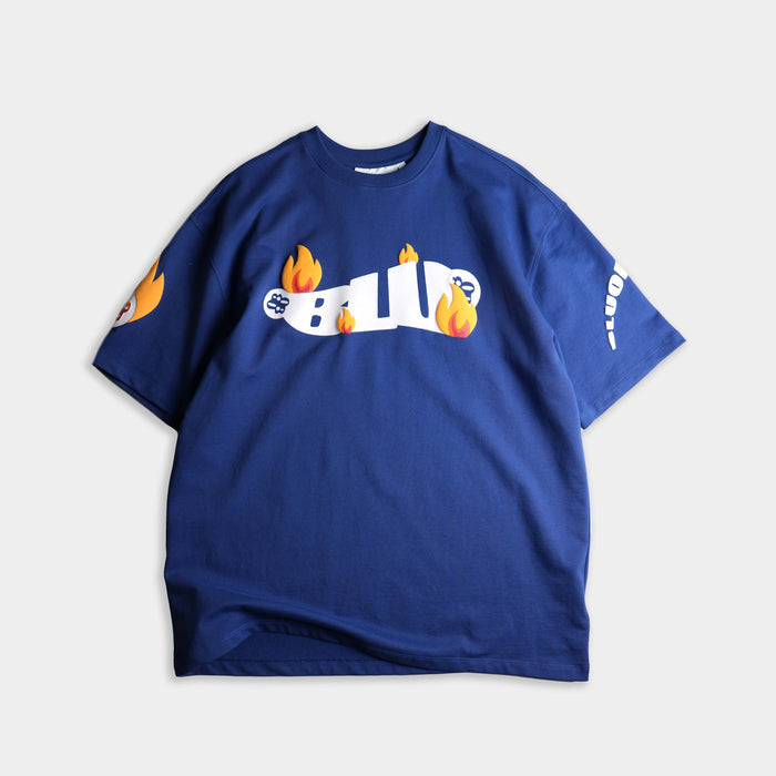 Streetwear oversized blue premium Knotty design tee