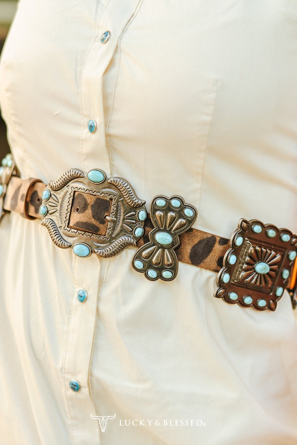 Leopard Ribbon Belt