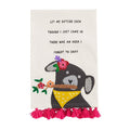 LET ME PET EMBROIDERED TOWEL