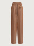 Light Cotton Stripe Straight Leg Pant