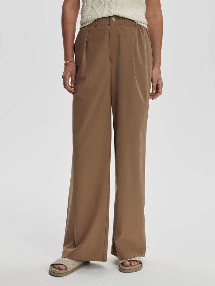Taupe Stone|KAYSON Wide Leg pants in Taupe Stone, full-length with a relaxed wide-leg silhouette, 29.5in inseam.