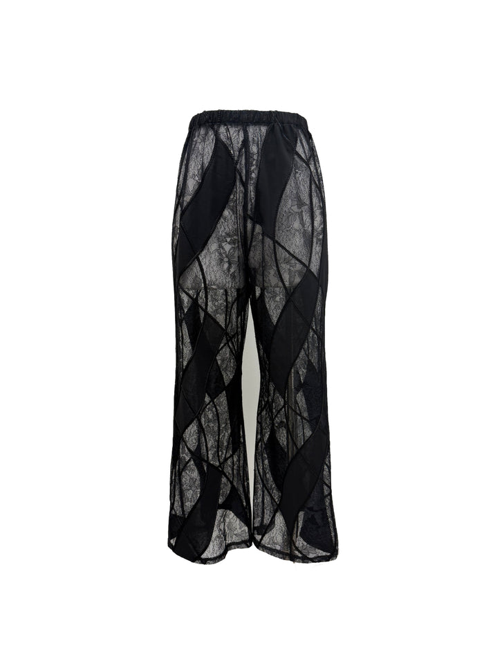 Lithos Black Embroidered Tunic