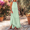 Lotus leaf edge dresses for women