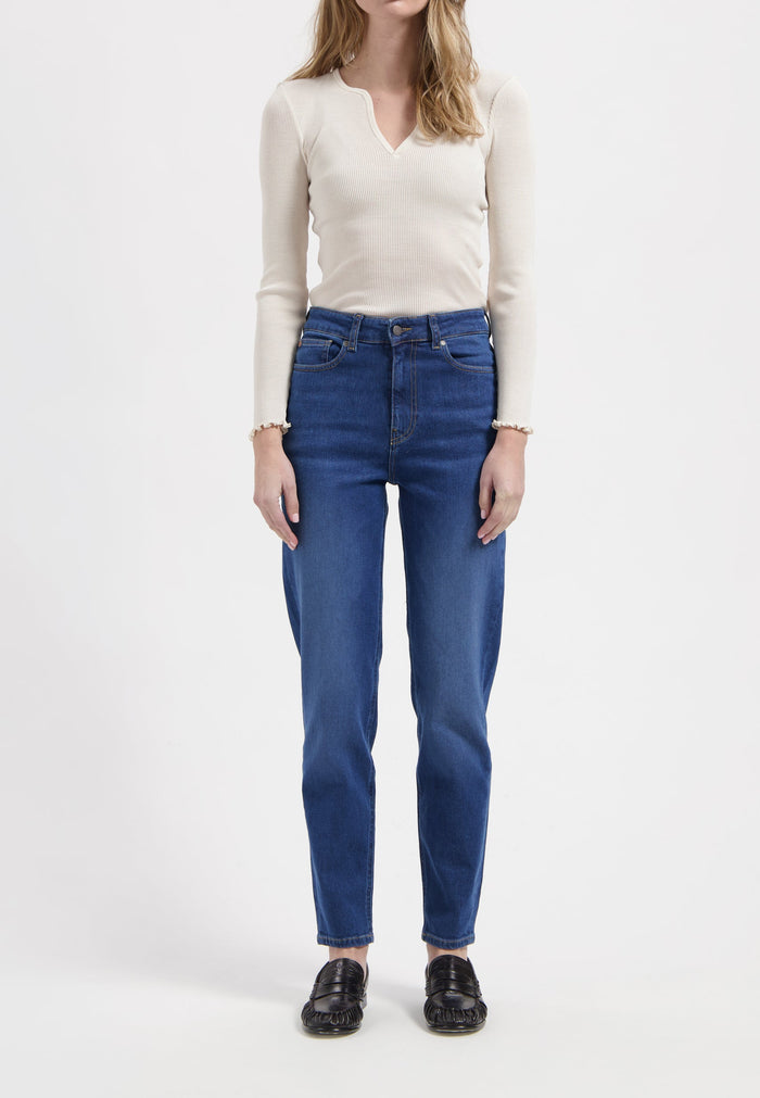 Mams High Tapered - Stone Indigo