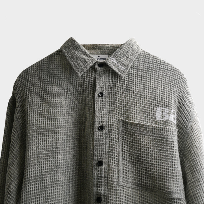 Marble Grey Waffle Shirt
