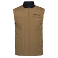 Akern outpost vest with a high black collar  and FIRST LITE branding in black in the left chest.