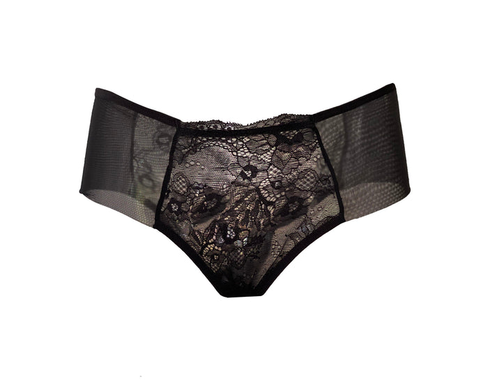Milano Lace and Tulle Hipster Panties - Carol Coelho Intimates