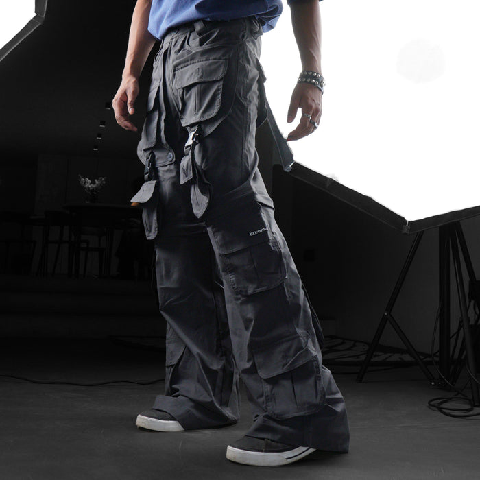 Military Grey Ripstop Cargos