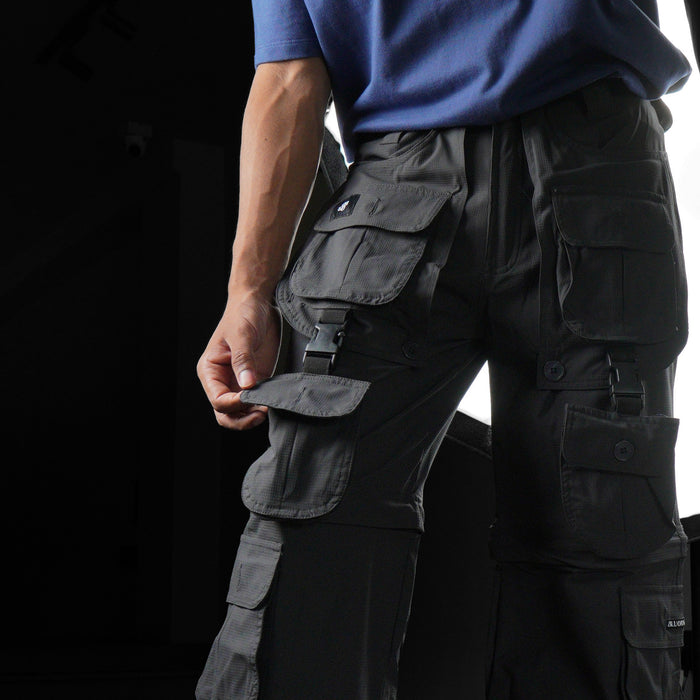 Military Grey Ripstop Cargos