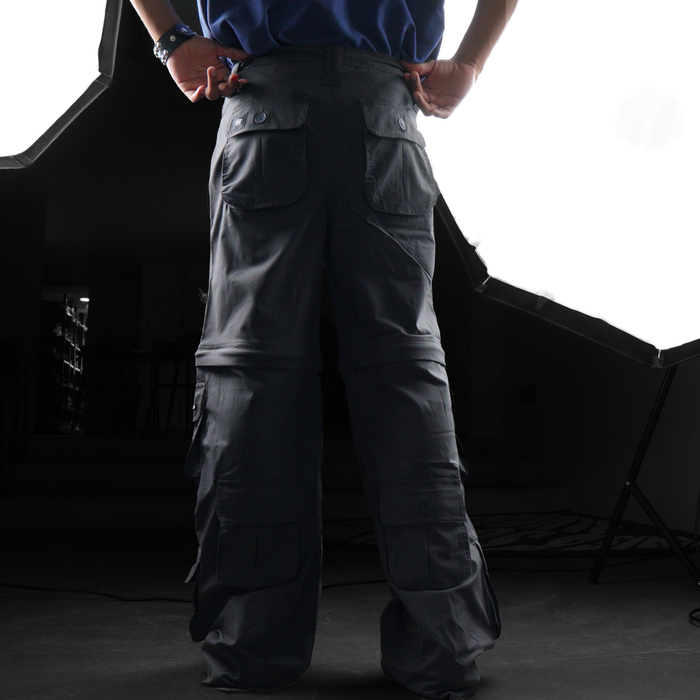 Military Grey Ripstop Cargos