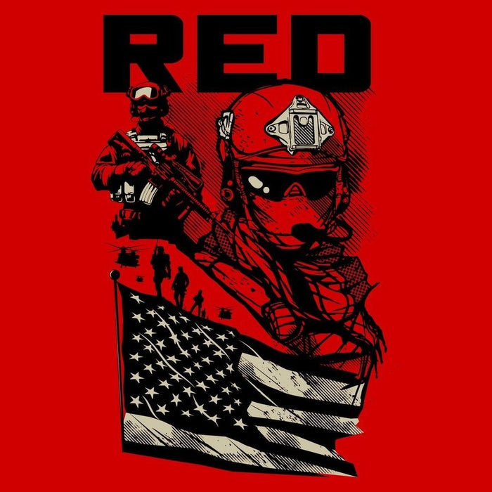 Grunt Style RED Mission Hoodie - Red artwork