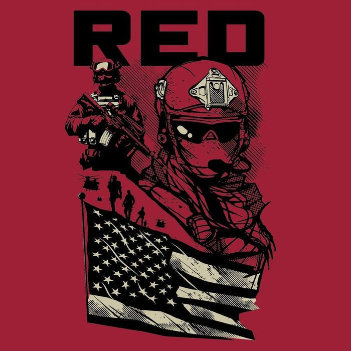 Grunt Style RED Mission T-Shirt - Red artwork