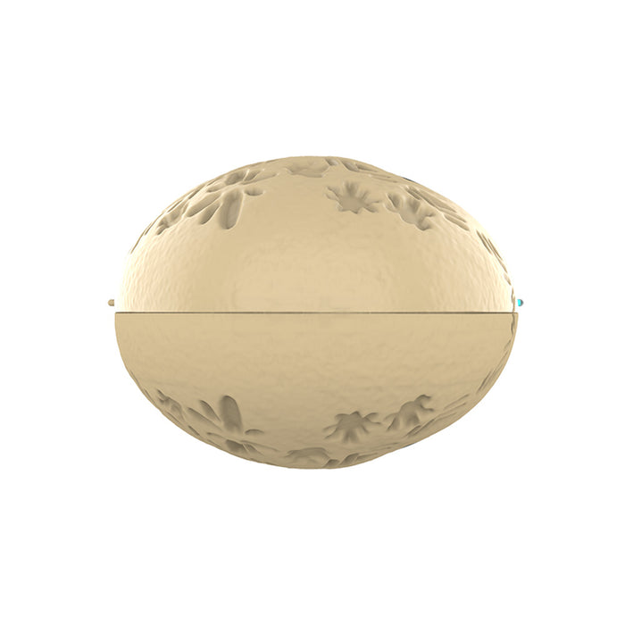 Lifestyle view of the Moana necklace popcorn bucket displayed on a flat surface