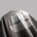 Grey premium oversized t-shirt with bold puff print