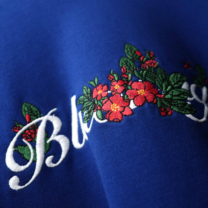 Navy oversized premium tee with high-stitch Ambush embroidery