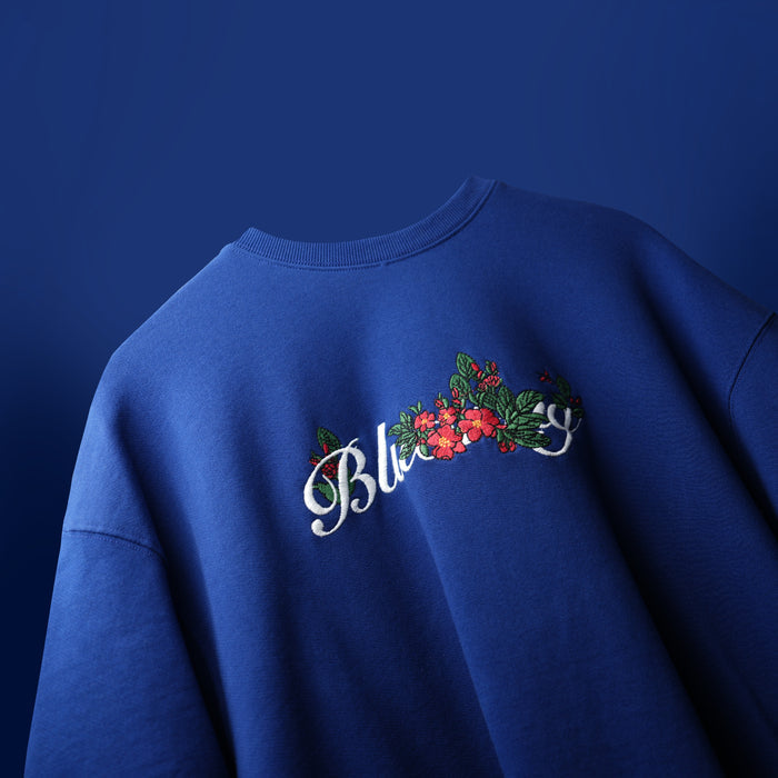 Navy premium oversized t-shirt stitched Ambush artwork bold design