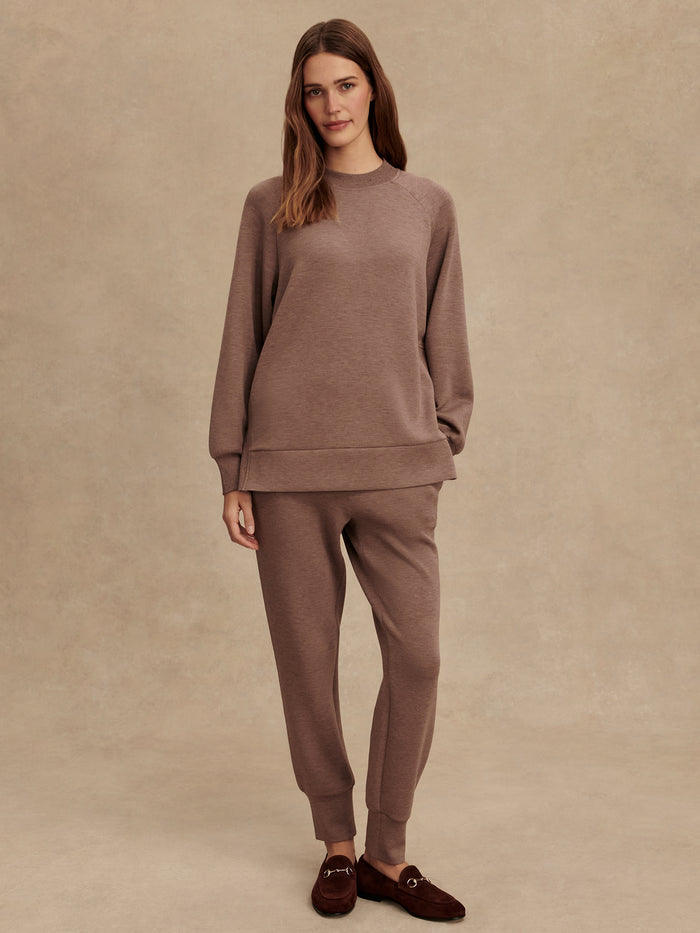 Deep Taupe Marl Fleck