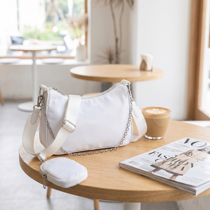 Nylon Crossbody Bag For Women Fashion Portable Casual Underarm Bag Students Cross Body Bag