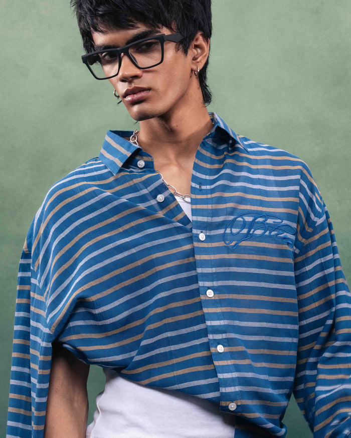 Premium Ocean Rail Stripe Shirt