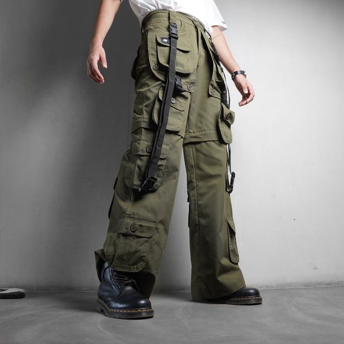 Olive Ripstop Cargos