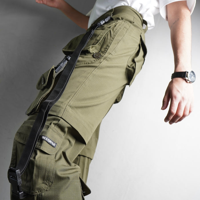 Olive Ripstop Cargos