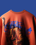Orange Graphic Printed T Shirt