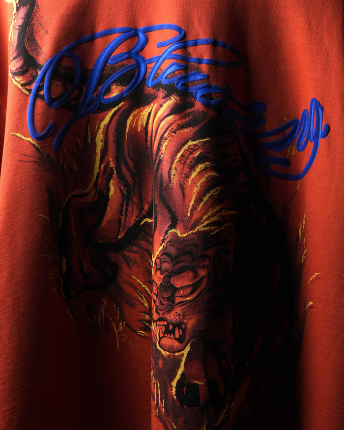 Printed Orange T-Shirt