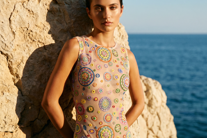 Pachamama Embroidered Tulle Bodysuit