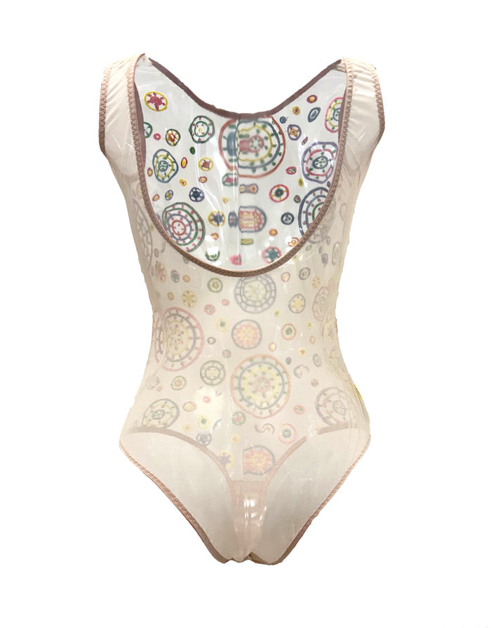 Pachamama Embroidered Tulle Bodysuit