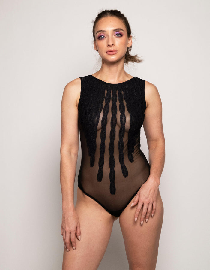 Cascade Tulle Bodysuit - Carol Coelho Intimates