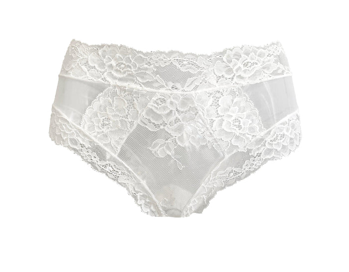 Paris Tulle and Lace Sheer Panties - Carol Coelho Intimates