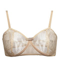 Petunia Lace and Stripe Tulle Soft Underwire Bra - Carol Coelho Intimates