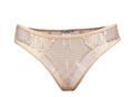 Petunia Lace and Stripe Tulle Tanga - Carol Coelho Intimates